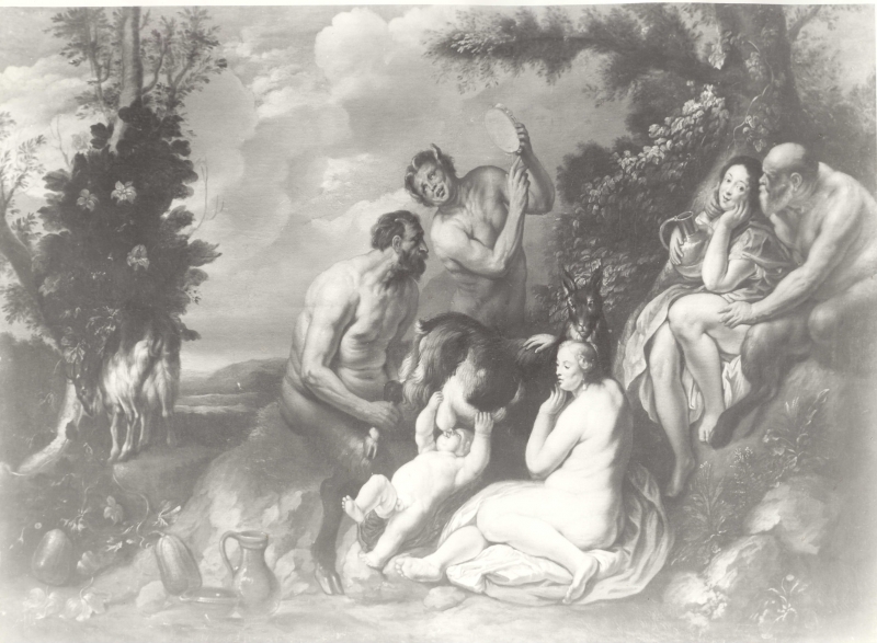 Jacob Jordaens (1593-1678), „Scena mitologiczna z młodym Bachusem”, ok. 1640, olej na płótnie, 122 x 87,5 cm, fot. www.kolekcje.mkidn.gov.pl